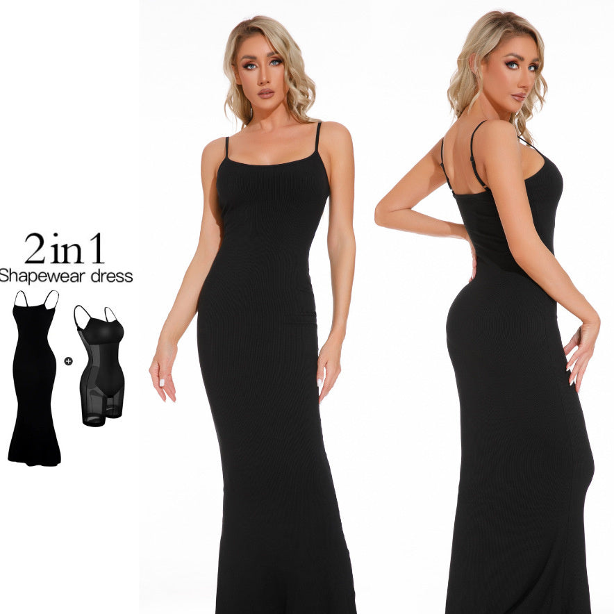 2 in 1 Bodycon Long Dress - Lara