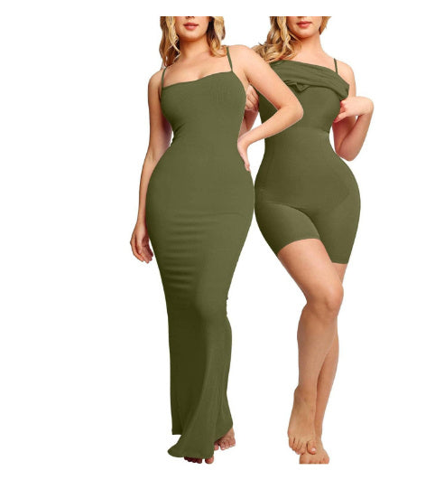 2 in 1 Bodycon Long Dress - Lara